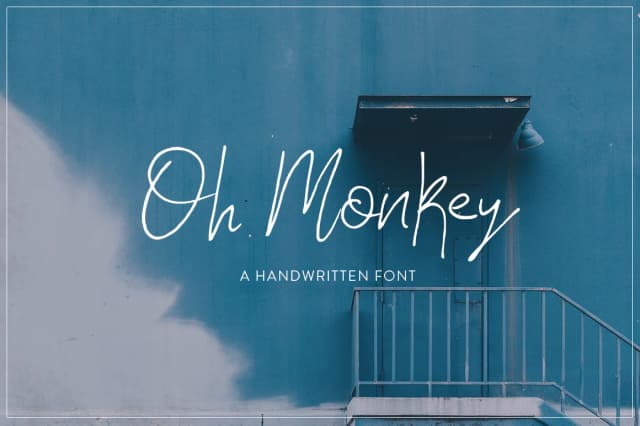 Oh Monkey Font by Salt and Pepper Fonts — Script Handwritten Font