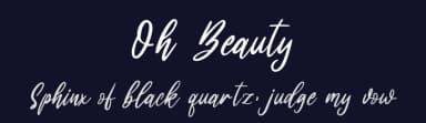 Oh Beauty by Fanastudio — Script Handwritten Font — thumbnail 2