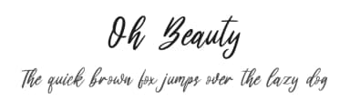 Oh Beauty by Fanastudio — Script Handwritten Font — thumbnail 1