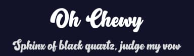 Oh Chewy by Motokiwo — Script Handwritten Font — thumbnail 2