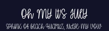 Oh My It's July by Misti's Fonts — Script Handwritten Font — thumbnail 2