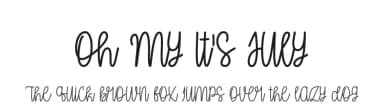Oh My It's July by Misti's Fonts — Script Handwritten Font — thumbnail 1