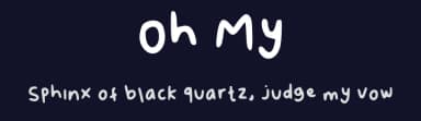 Oh My by Chuu Pipi — Script Handwritten Font — thumbnail 2