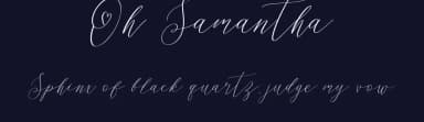 Oh Samantha by Konstantine Studio — Script Handwritten Font — thumbnail 2