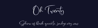 Oh Twenty by Etigletters — Script Handwritten Font — thumbnail 2