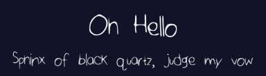 Oh Hello by Jodie A — Script Handwritten Font — thumbnail 2