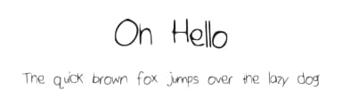 Oh Hello by Jodie A — Script Handwritten Font — thumbnail 1