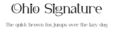 Ohio Signature by VinType — Serif Font — thumbnail 1