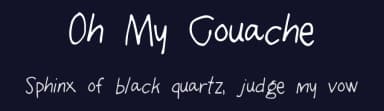 Oh My Gouache by Kelsey Ann G — Script Handwritten Font — thumbnail 2