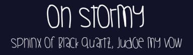 Oh Stormy by Des Gomez — Script Handwritten Font — thumbnail 2