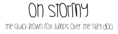 Oh Stormy by Des Gomez — Script Handwritten Font — thumbnail 1