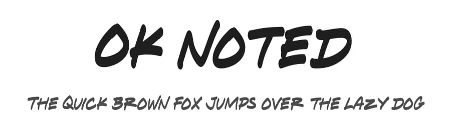 Ok Noted by Excellent Ritma Florendia — Script Handwritten Font — preview 1