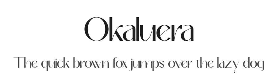 Okaluera by Hishand Studio — Sans Serif Font