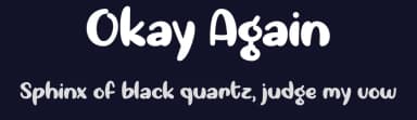 Okay Again by Misti's Fonts — Script Handwritten Font — thumbnail 2