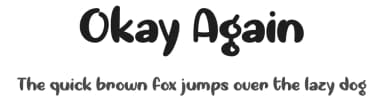 Okay Again by Misti's Fonts — Script Handwritten Font — thumbnail 1