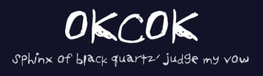 OKCOK by Okcok — Script Handwritten Font — thumbnail 2