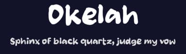 Okelah by wepfont.com — Script Handwritten Font — thumbnail 2