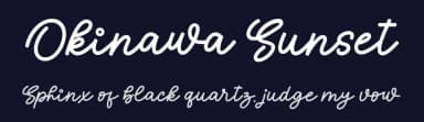 Okinawa Sunset by Four Lines — Script Handwritten Font — thumbnail 2