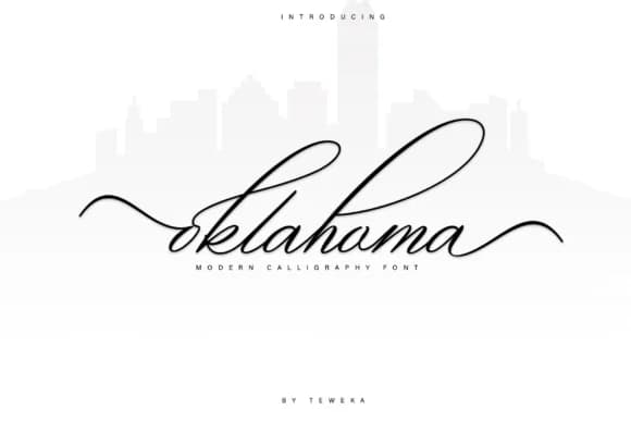 Oklahoma Font by Teweka — Script Handwritten Font