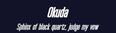 Okuda by Pixel Sagas — Sans Serif Font — thumbnail 2