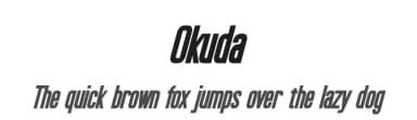 Okuda by Pixel Sagas — Sans Serif Font — thumbnail 1