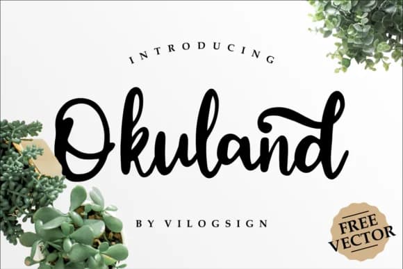Okuland Font by Vilogsign — Script Handwritten Font