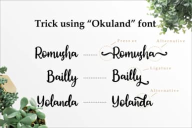 Okuland Font by Vilogsign — Script Handwritten Font — thumbnail 5