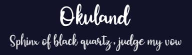 Okuland by vilogsign — Script Handwritten Font — thumbnail 2