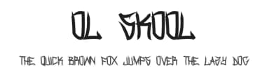 Ol Skool by Murder Fonts — Script Handwritten Font — thumbnail 1