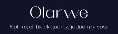 Olarwe by Ardyana Types — Sans Serif Font — thumbnail 2