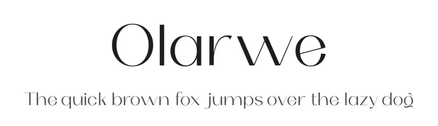 Olarwe by Ardyana Types — Sans Serif Font