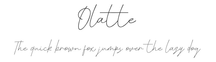 Olatte by Khurasan — Script Handwritten Font