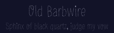 Old Barbwire by Galdino Otten Fonts — Script Handwritten Font — thumbnail 2