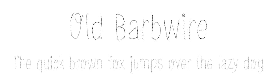 Old Barbwire by Galdino Otten Fonts — Script Handwritten Font