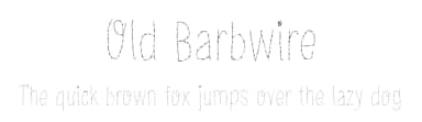 Old Barbwire by Galdino Otten Fonts — Script Handwritten Font — thumbnail 1