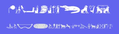 Old Egypt Glyphs by Manfred Klein — Dingbats Font — thumbnail 3