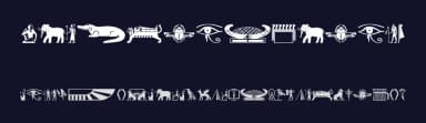 Old Egypt Glyphs by Manfred Klein — Dingbats Font — thumbnail 2