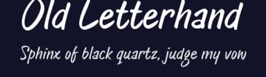 Old Letterhand by JOEBOB graphics — Script Handwritten Font — thumbnail 2