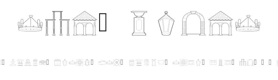 Old Prado by Carlos De la Hoz — Dingbats Font