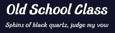 Old School Class by BessAsher Rebel — Script Handwritten Font — thumbnail 2