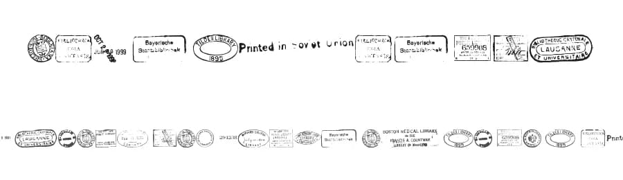 Old Seals TFB by zanatlija — Dingbats Font