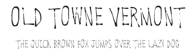 Old Towne Vermont by Blue Sky — Script Handwritten Font