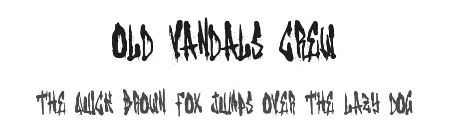 Old Vandals Crew by Woodcutter — Script Handwritten Font