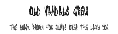 Old Vandals Crew by Woodcutter — Script Handwritten Font — thumbnail 1
