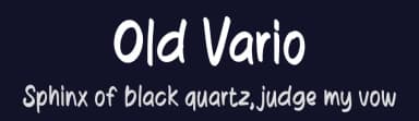 Old Vario by Aji Waluyo — Script Handwritten Font — thumbnail 2