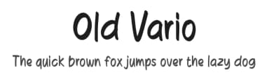 Old Vario by Aji Waluyo — Script Handwritten Font — thumbnail 1