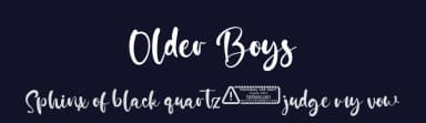 Older Boys by Kong Font — Script Handwritten Font — thumbnail 2