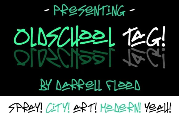 Oldschool Tag Font by Dadiomouse — Script Handwritten Font