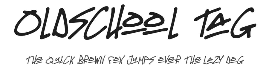 Oldschool Tag by Hawtpixel — Script Handwritten Font