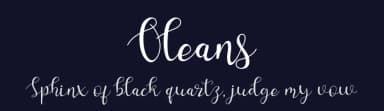 Oleans by RT Studio — Script Handwritten Font — thumbnail 2
